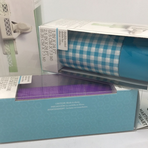 Three Sets of Martha Stewart Paper Rolls, Green, Purple and Blue - Picture 2 of 2